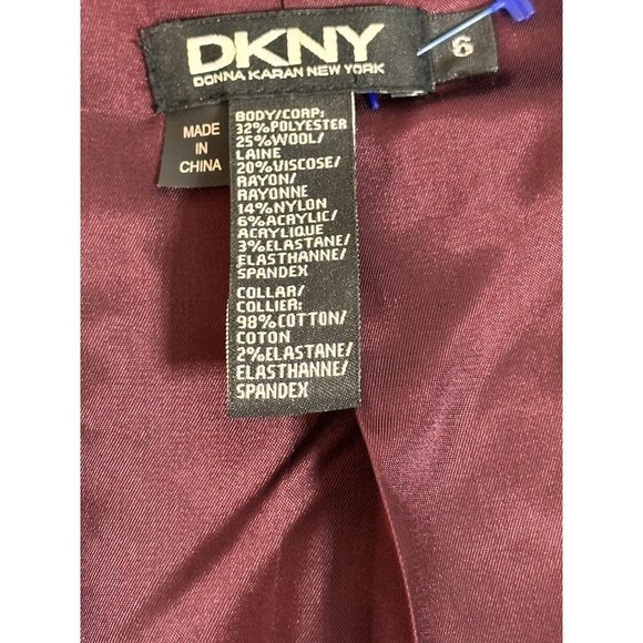 VINTAGE DKNY Coat Corduroy / Twit Multicolor Blazer Size 6 #1279 - Picture 3 of 14